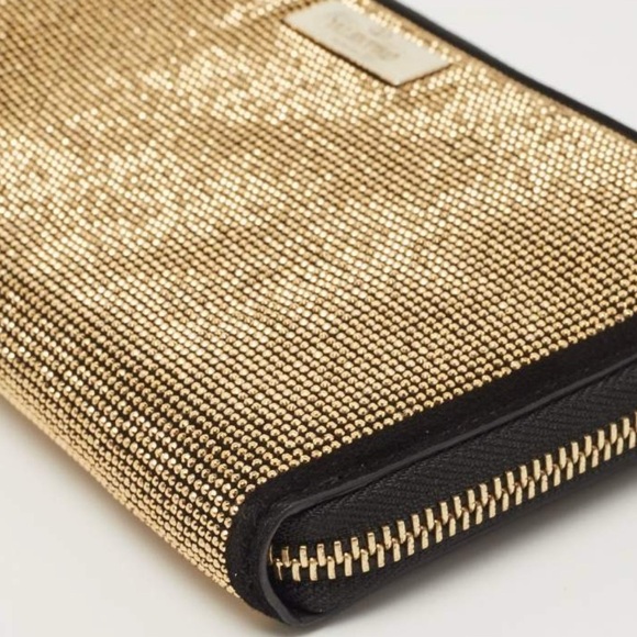 Valentino Garavani Gold Studded Black Wallet with COA - Picture 9 of 9